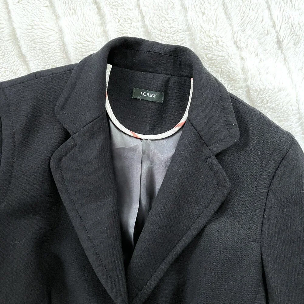 J. Crew Double-Cloth Blazer (Black) 0P